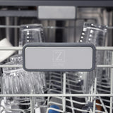 ZLINE 24" Monument Series 3rd Rack Top Touch Control Dishwasher with Stainless Steel Tub, 45dBa (DWMT-24) [Color: Red Matte]