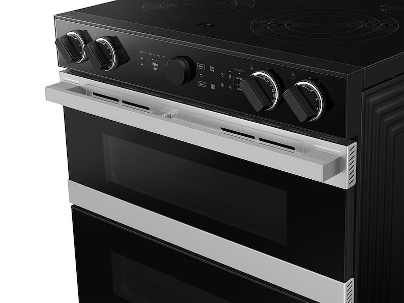 Bespoke Smart Slide-In Electric Range 6.3 cu. ft. with Flex Duo™ & Illuminated Precision Knobs in Stainless Steel