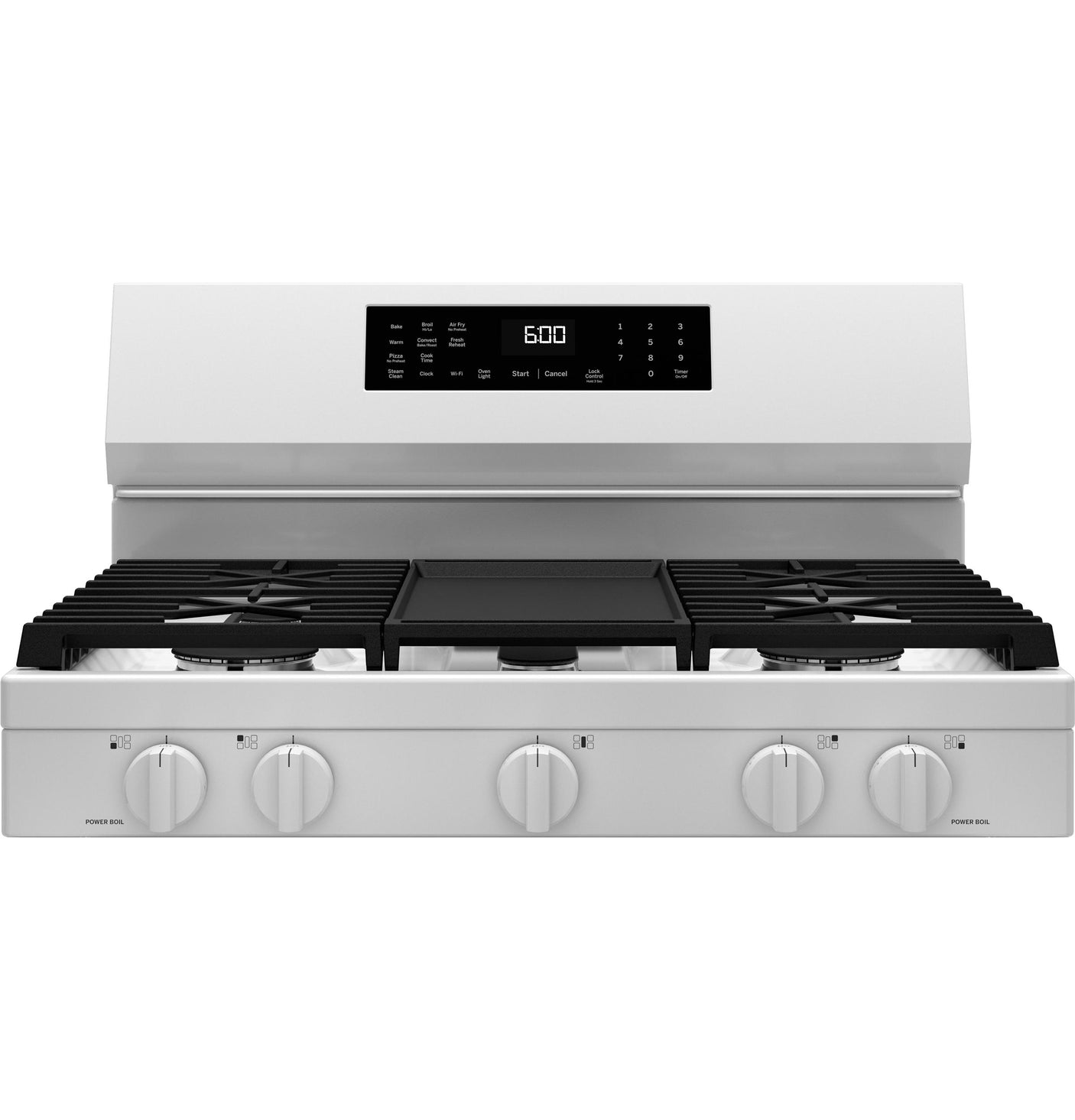 GE® 30" Free-Standing Gas Convection Range with No Preheat Air Fry and EasyWash™ Oven Tray