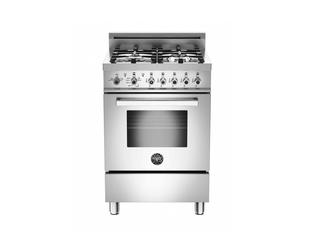 24 4-Burner, Gas Oven LP Stainless