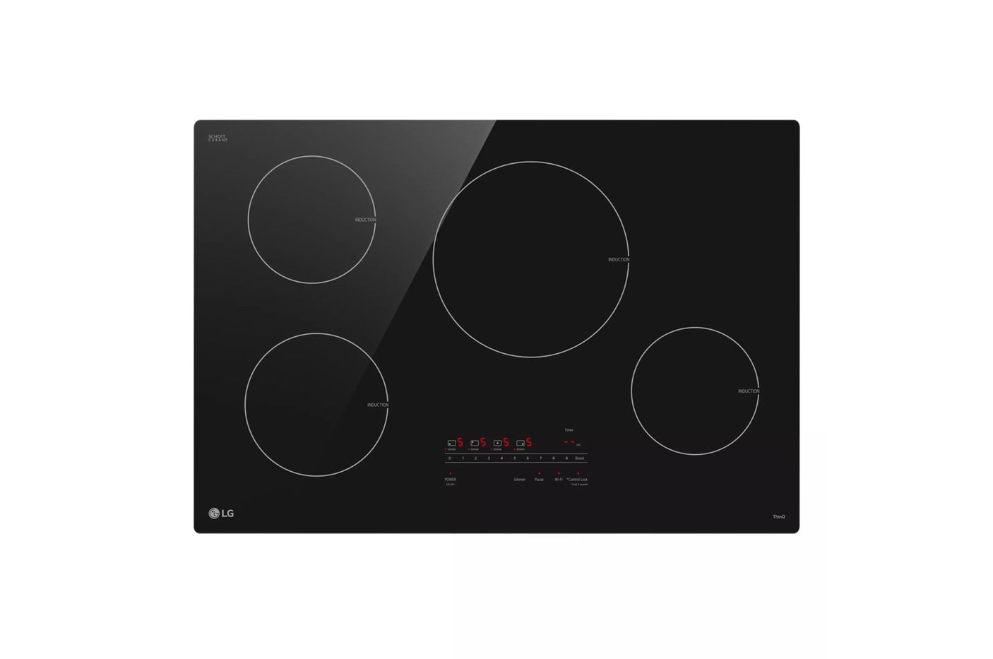 30" Smart Induction Cooktop with UltraHeat™ 4.3kW Element