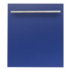 ZLINE 24 in. Top Control Dishwasher with Stainless Steel Tub and Modern Style Handle, 52dBa (DW-24) [Color: Blue Matte]