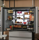 Café™ ENERGY STAR® 22.3 Cu. Ft. Smart Counter-Depth 4-Door French-Door Refrigerator in Platinum Glass