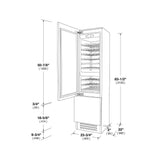 24" OVERLAY BUILT-IN WINE CELLAR - LEFT DOOR