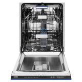 ZLINE 24" Tallac Series 3rd Rack Dishwasher with Traditional Handle, 51dBa (DWV-24) [Color: Blue Matte]