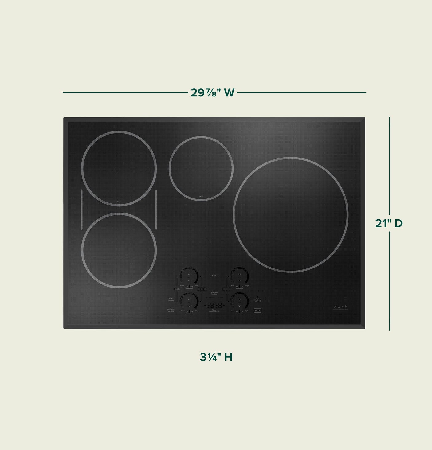 Café™ Series 30" Built-In Touch Control Induction Cooktop