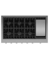 48" Series 9 6 Burner Gas with Griddle Rangetop