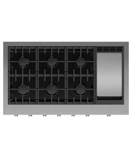 48" Series 9 6 Burner Gas with Griddle Rangetop