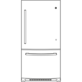 GE® ENERGY STAR® 21.0 Cu. Ft. Bottom-Freezer Refrigerator