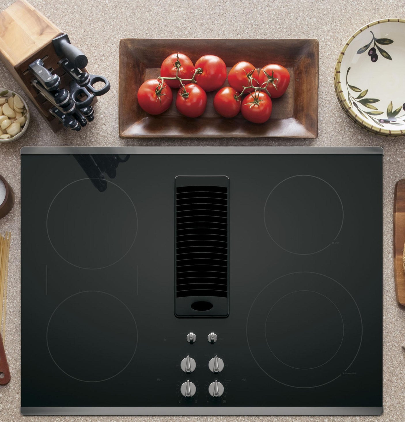 GE Profile™ 30" Downdraft Electric Cooktop