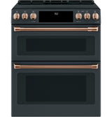 Café™ 30" Smart Slide-In, Front-Control, Induction and Convection Double-Oven Range