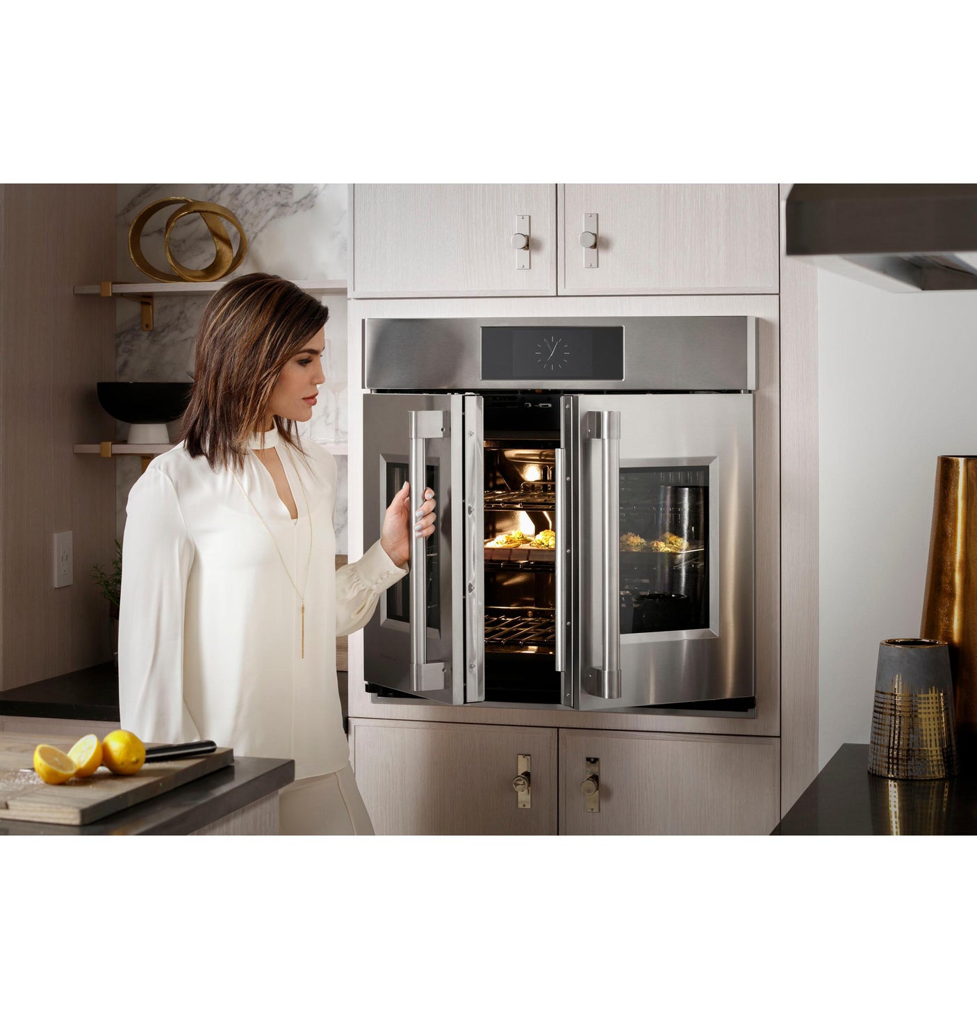 Monogram 30" Statement French-Door Double Wall Oven