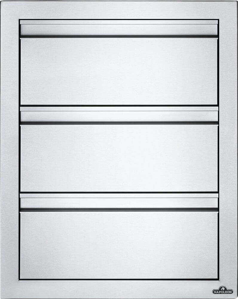 18 x 24 inch Triple Drawer, Stainless Steel