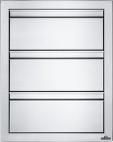 18 x 24 inch Triple Drawer, Stainless Steel