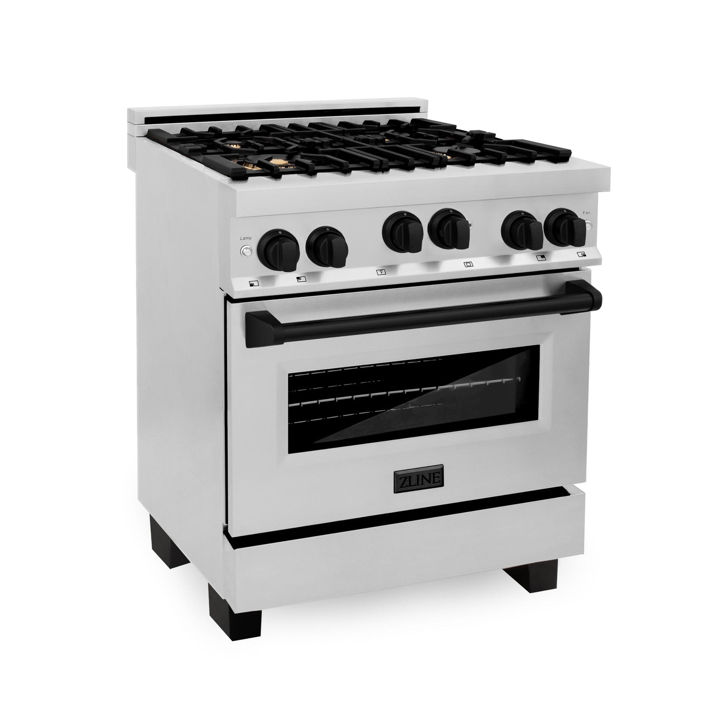 ZLINE Autograph Edition 30" 4.0 cu. ft. Range with Gas Stove and Gas Oven in Stainless Steel with Accents (RGZ-30) [Color: Champagne Bronze]