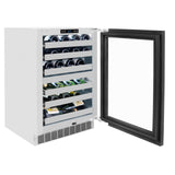 ZLINE 24 in. Touchstone Dual Zone 44 Bottle Wine Cooler With Panel Ready Glass Door (RWDPO-24)