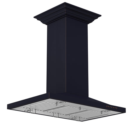 ZLINE Designer Series Oil-Rubbed Bronze Island Mount Range Hood (8GL2Bi)