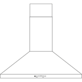 GE® 30" Wall-Mount Pyramid Chimney Hood