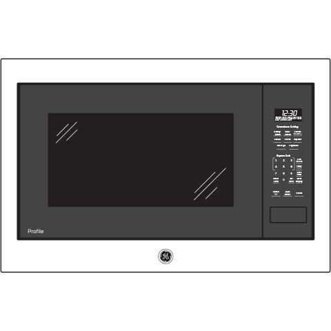 GE Profile™ 2.2 Cu. Ft. Built-In Sensor Microwave Oven