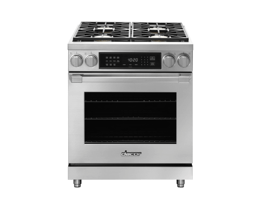 Dual Fuel Pro Range, Silver Stainless Steel, Liquid Propane