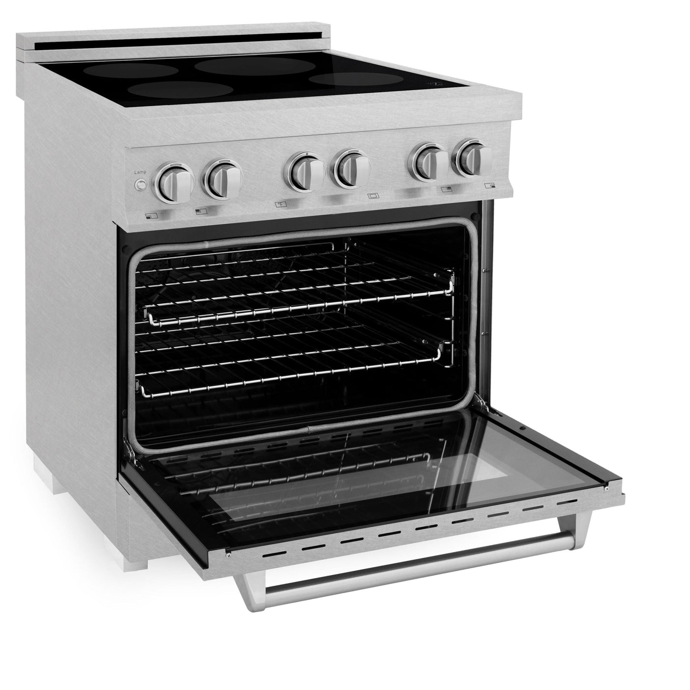 ZLINE 30" 4.0 cu. ft. Induction Range in DuraSnow with a 4 Element Stove and Electric Oven (RAINDS-30) [Color: DuraSnow]