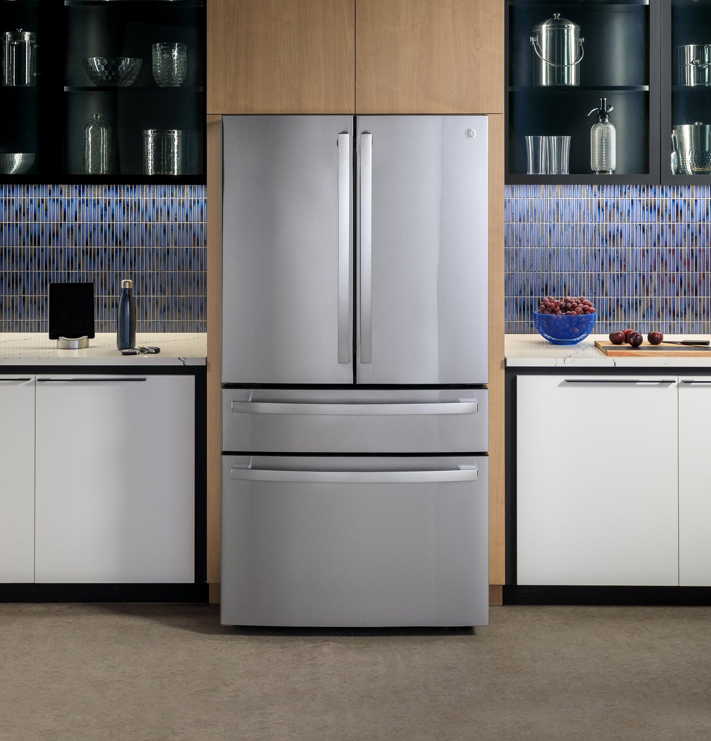 GE Profile™ ENERGY STAR® 28.7 Cu. Ft. Smart Fingerprint Resistant 4-Door French-Door Refrigerator With Dual-Dispense AutoFill Pitcher