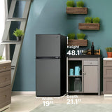 Danby 4.7 cu. ft. 2-door Compact Fridge in Black Stainless Steel