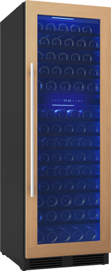 Presrv Wine Cooler, 24in Full Size, Panel Ready+Glass, Reversible Door, 2 Zone