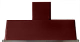 Majestic 60 Inch Burgundy Wall Mount Convertible Range Hood