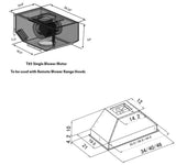 ZLINE 40" Remote Blower Range Hood Insert (721-RS-40)