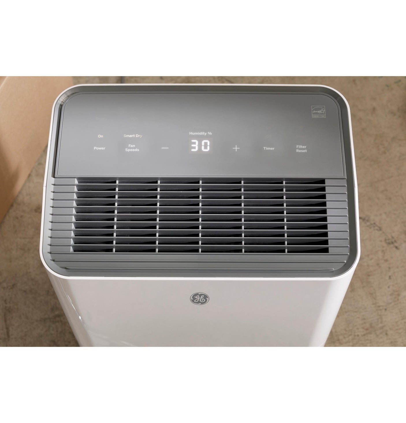 GE® ENERGY STAR® 35 Pint Portable Dehumidifier with Smart Dry for Very Damp Spaces