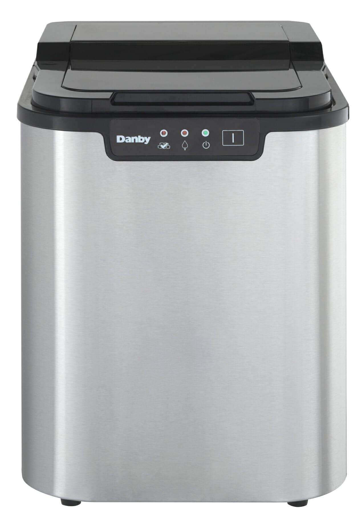 Danby 25 lbs. Countertop Ice Maker in Stainless Steel