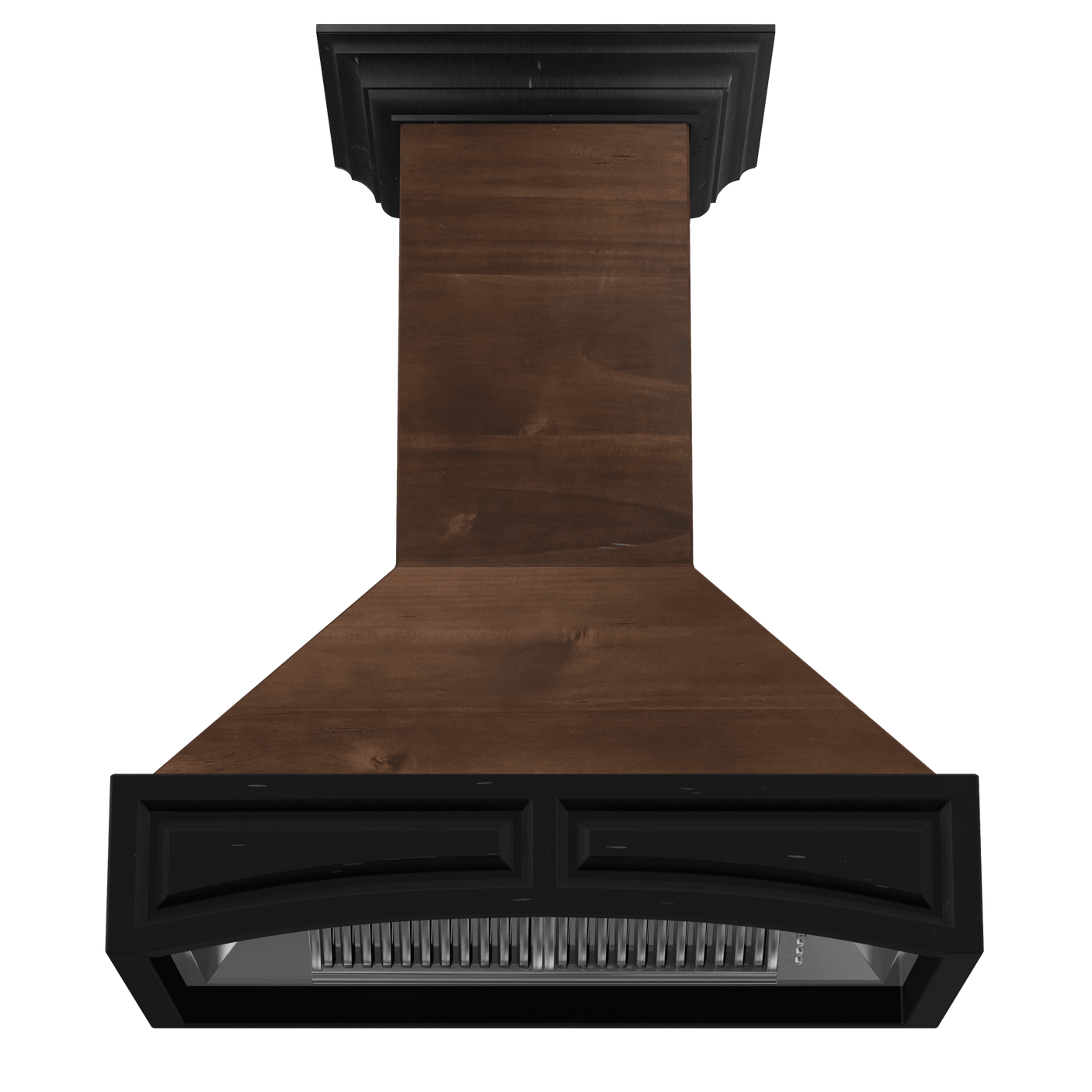 ZLINE Wooden Wall Mount Range Hood in Antigua and Walnut - Includes Dual Remote Motor (321AR-RD) [Size: 36 Inch, CFM: 700]