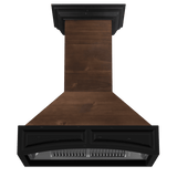 ZLINE Wooden Wall Mount Range Hood in Antigua and Walnut - Includes Dual Remote Motor (321AR-RD) [Size: 42 Inch, CFM: 700]