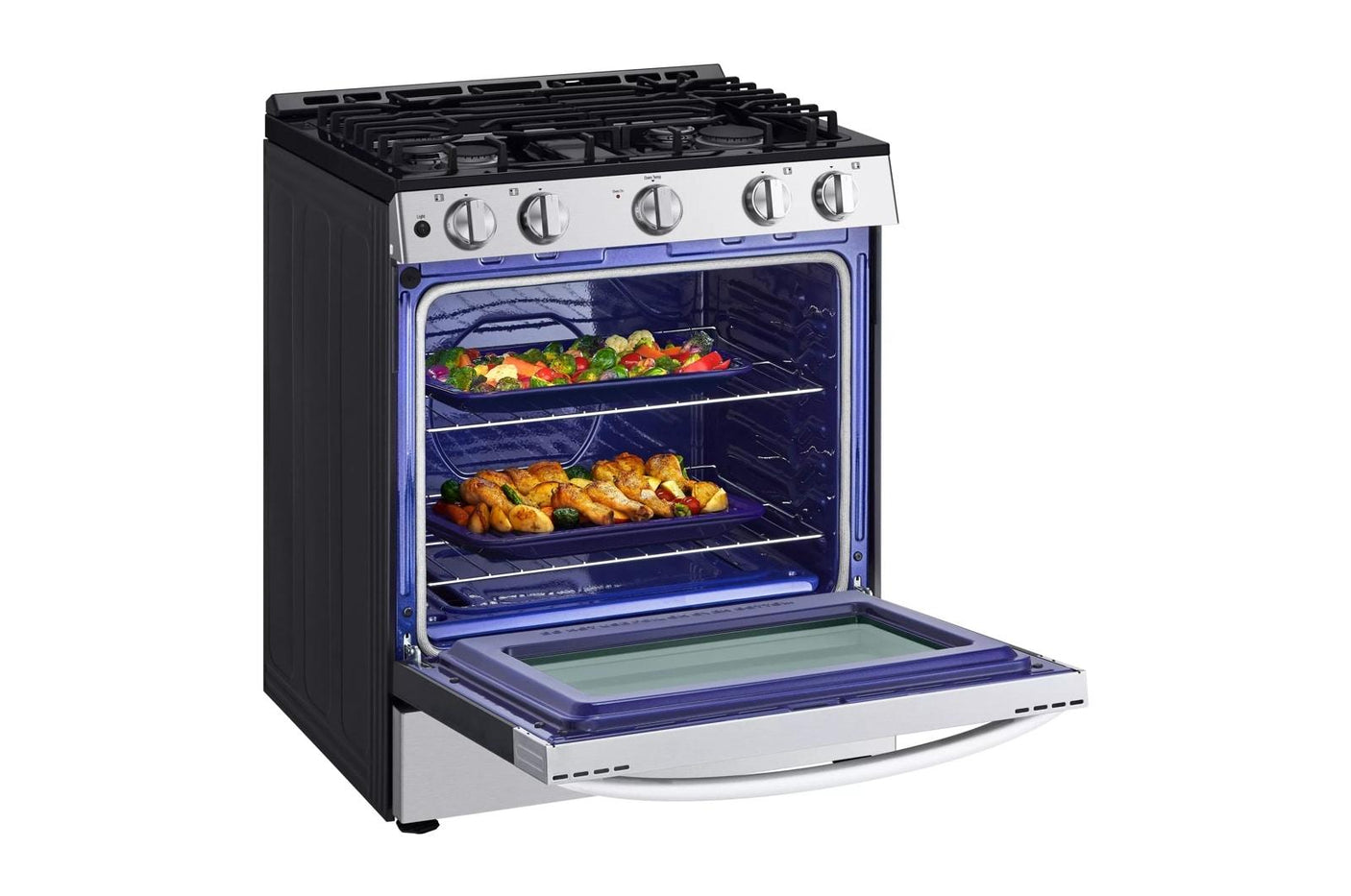 5.8 cu. ft. Gas Slide-in Range with EasyClean®