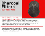 ZLINE Charcoal Replacement Filters for Models 587, 597, and 9597 (Set of 2) (CF1-587/597/9597)