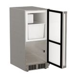 15-In Outdoor Built-In Crescent Ice Machine with Door Style - Stainless Steel