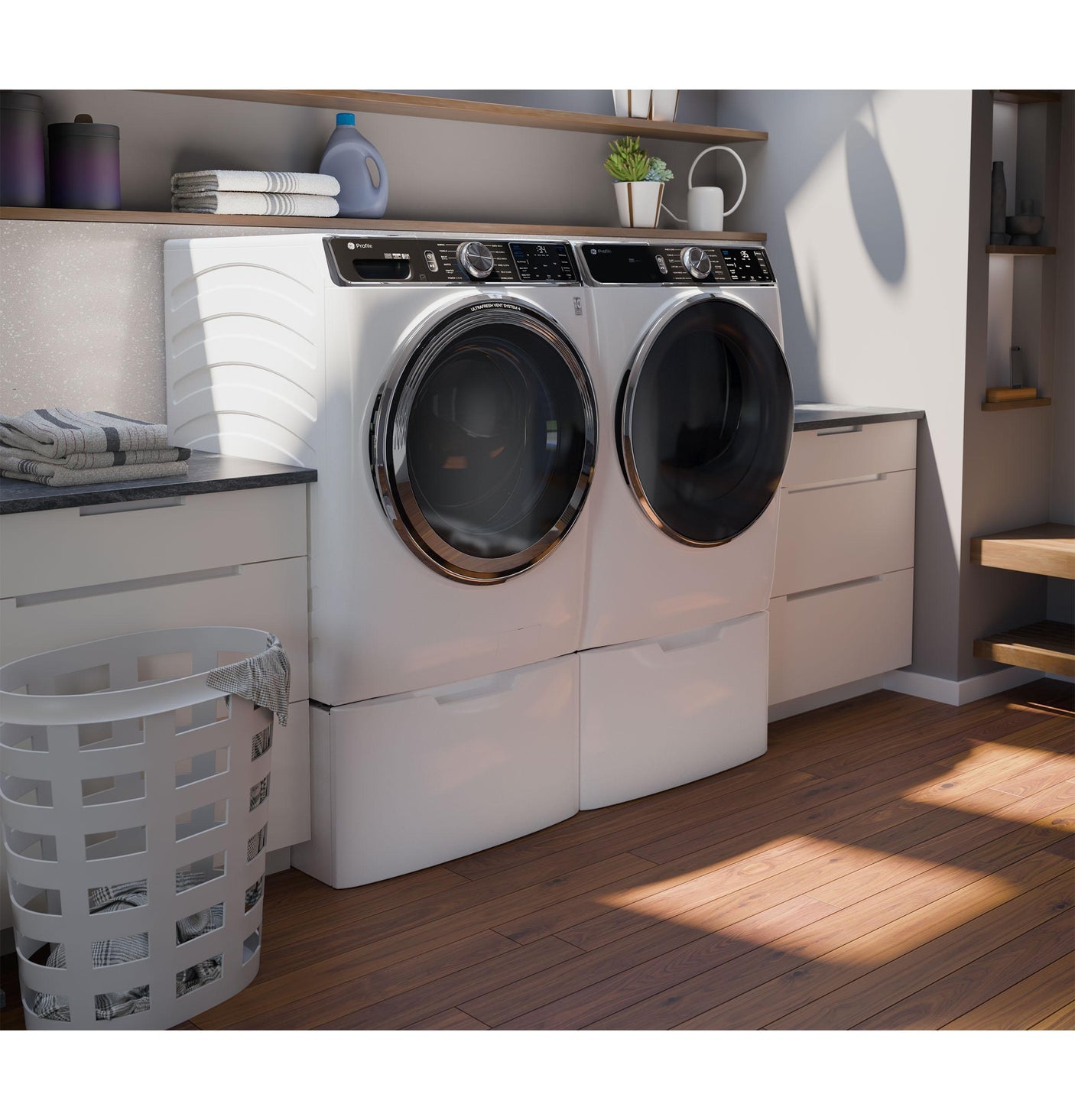 GE Profile™ 5.3 cu. ft. Capacity Smart Front Load ENERGY STAR® Washer with UltraFresh™ Vent System+ with OdorBlock™