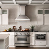 ZLINE Designer Series Wall Mount Range Hood in DuraSnow Stainless Steel with Mirror Accents (655MR)