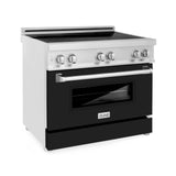 ZLINE 36" 4.6 cu. ft. Induction Range with a 5 Element Stove and Electric Oven in Stainless Steel (RAIND-36) [Color: Black Matte]