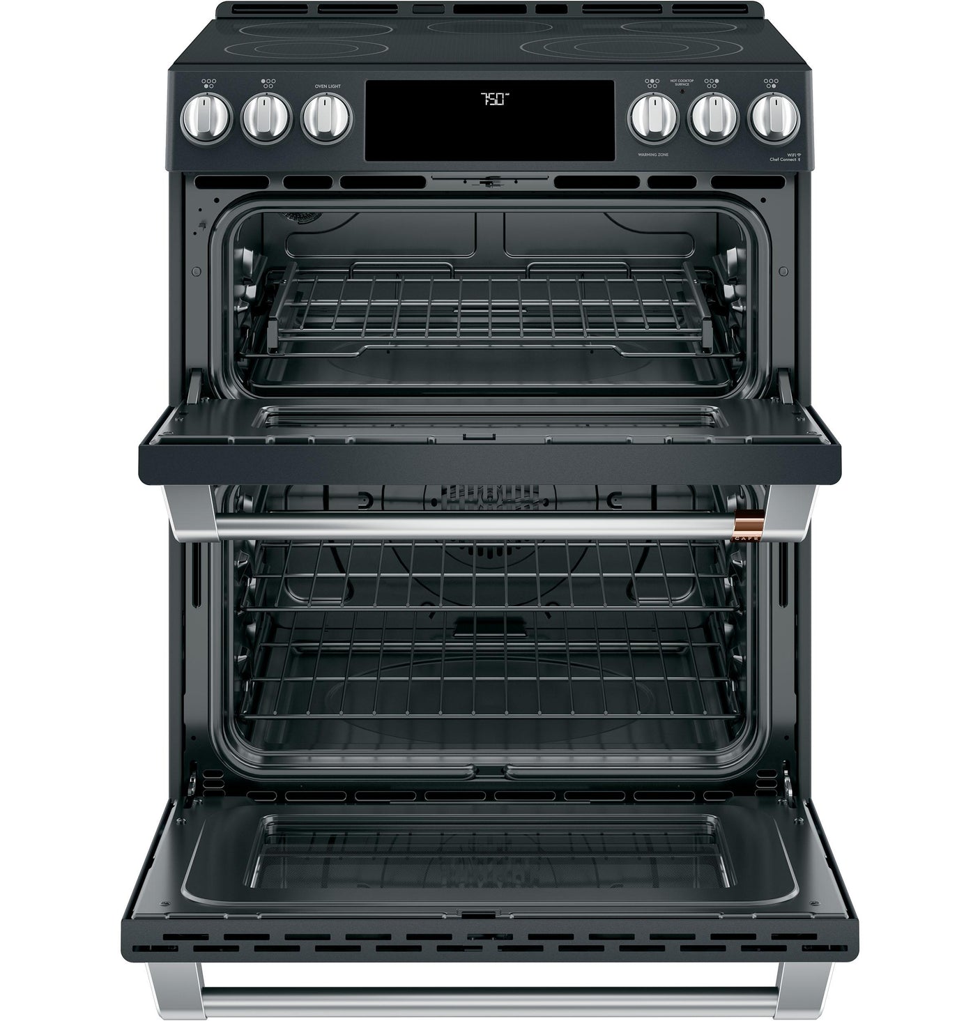 Café™ 30" Smart Slide-In, Front-Control, Radiant and Convection Double-Oven Range