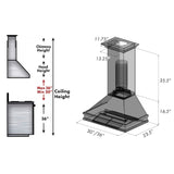 ZLINE Designer Series DuraSnow Wall Mount Range Hood (8656S)