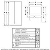 GE® ENERGY STAR® 23.0 Cu. Ft. Side-By-Side Refrigerator