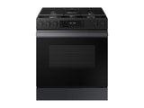 Bespoke 6.0 cu. ft. Smart Slide-In Gas Range with Precision Knobs in Matte Black Steel