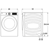 GE® ENERGY STAR® 7.8 cu. ft. Capacity Smart Front Load Electric Dryer with Sanitize Cycle