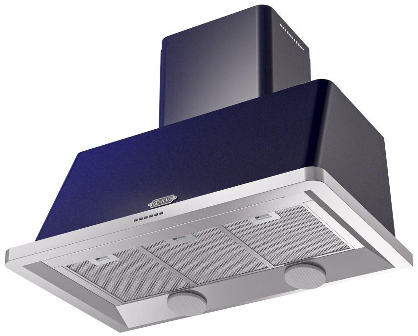 Majestic 40 Inch Blue Wall Mount Convertible Range Hood