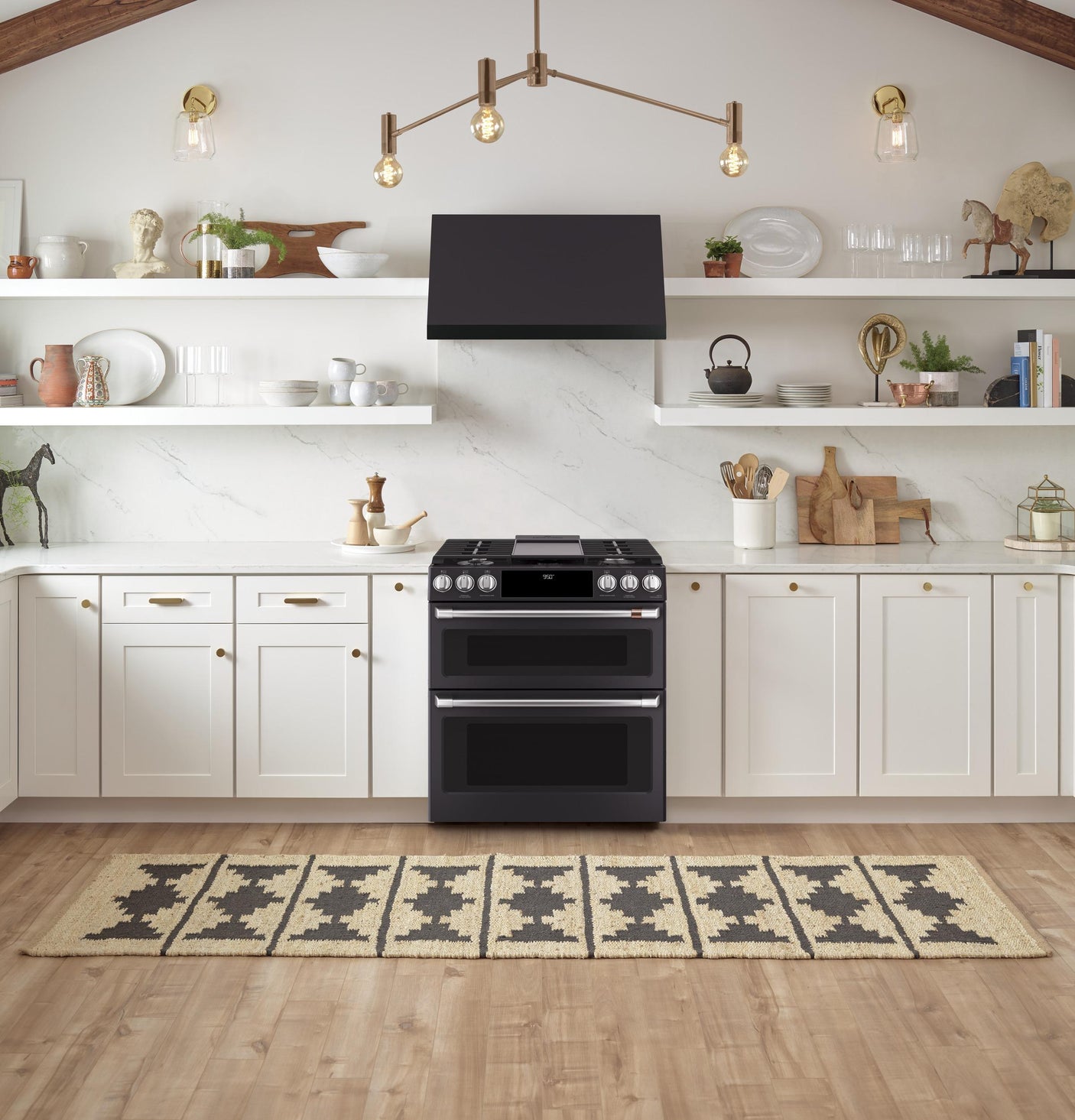 Café™ 30" Smart Slide-In, Front-Control, Dual-Fuel, Double-Oven Range with Convection