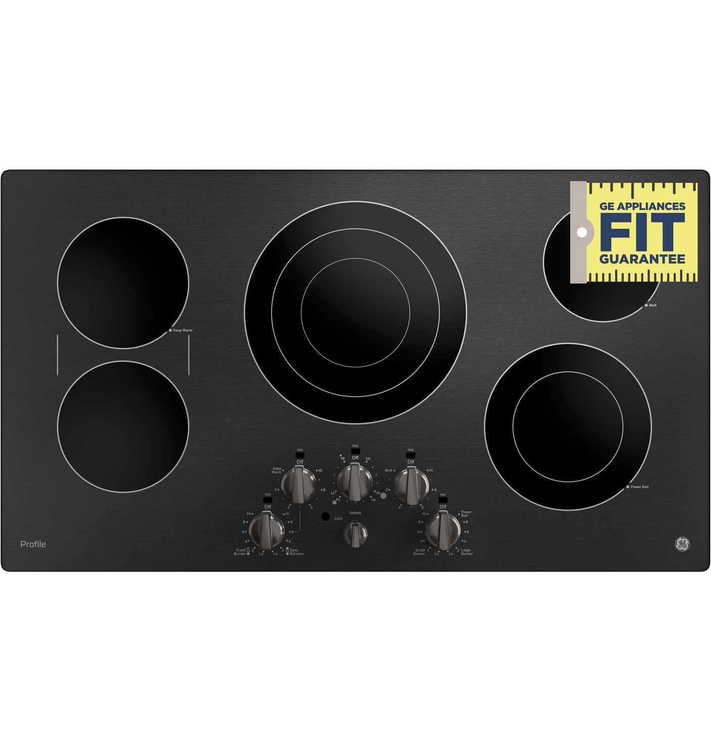 GE Profile™ 36" Built-In Knob Control Cooktop