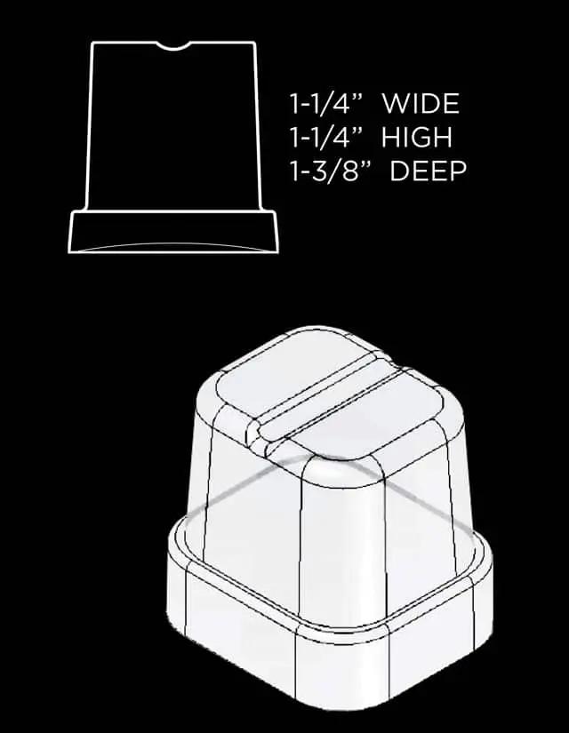 15" Clear Gourmet Ice Maker Fingerprint Resistant Stainless Steel