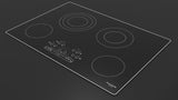 30" RADIANT COOKTOP WITH BRUSHED ALUMINUM TRIM